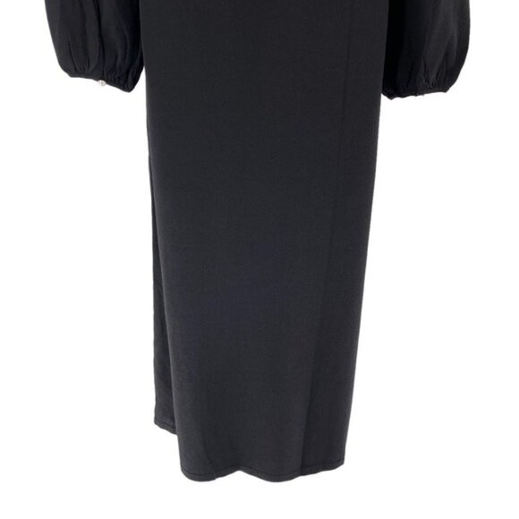 Pomander Place | NEW Black Double Knit Lennox Long Sleeve Maxi Dress Size S - Picture 9 of 13
